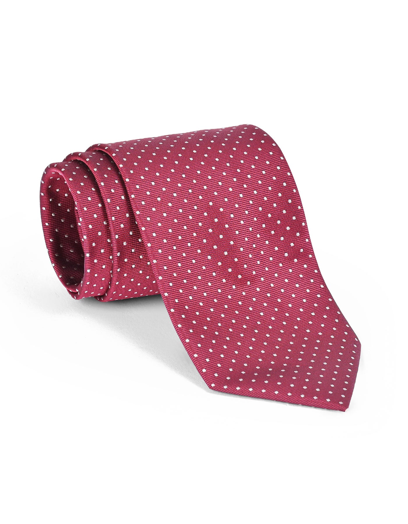 Maroon Dotted Tie