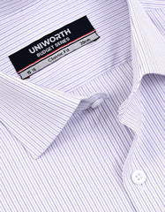 Stripe Purple Classic Fit Shirt FS2929-1RF-15