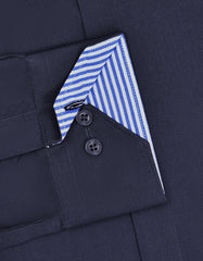 Plain Navy Tailored Smart Fit Shirt FS1410-3SF-16