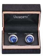 Blue Circle Cufflink