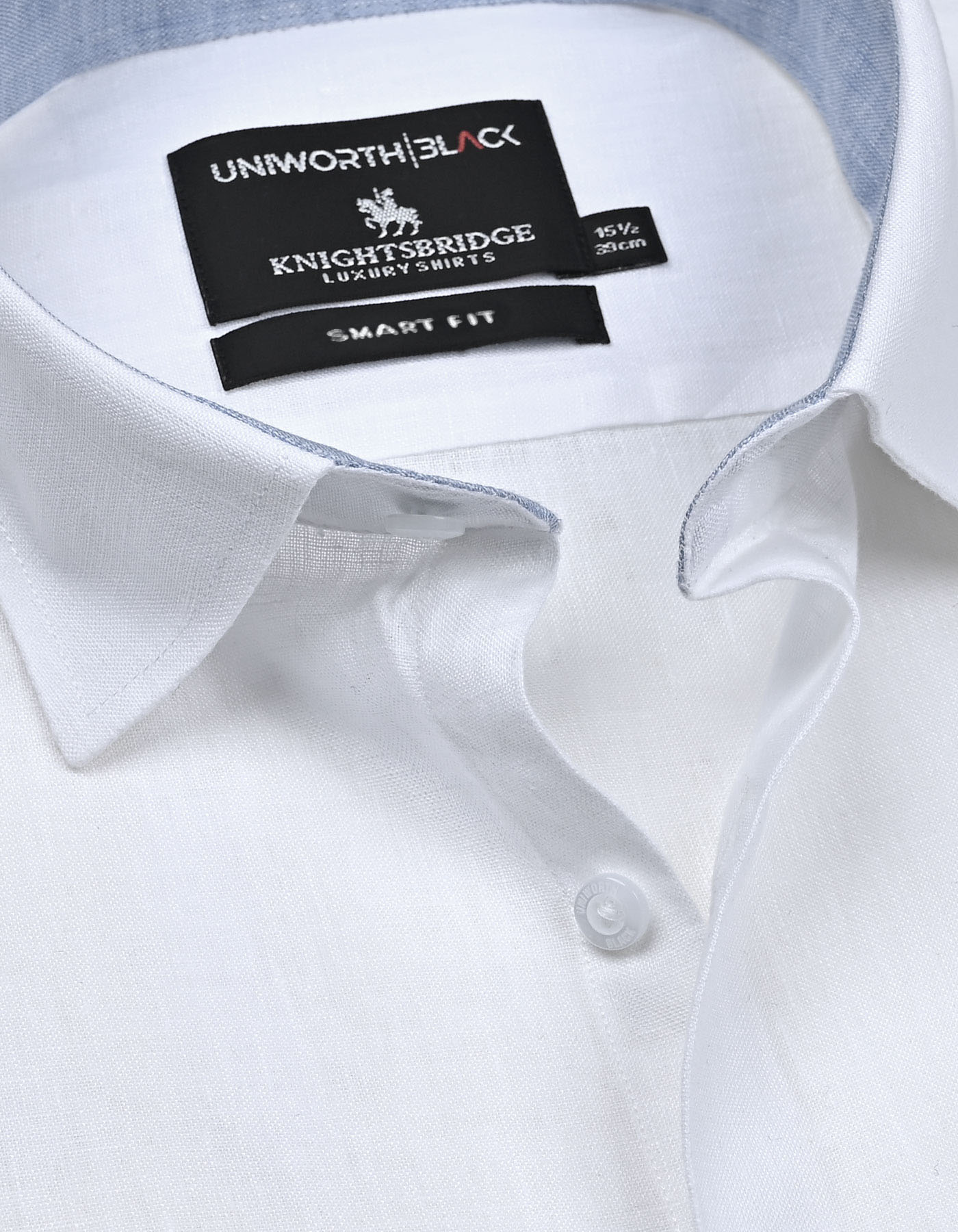 Plain White Tailored Smart Fit Shirt FS2413-2SF-15