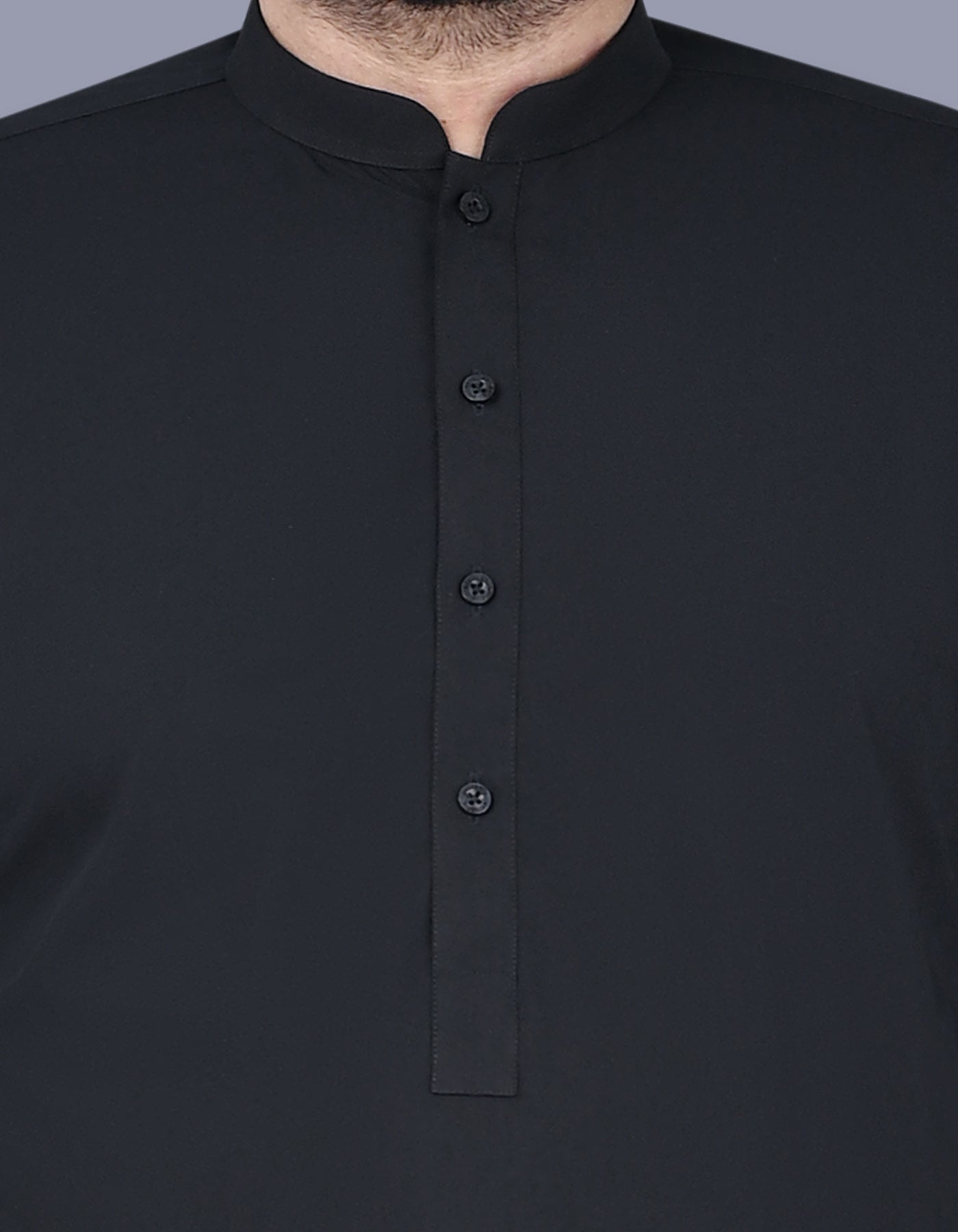 Black Plain Kameez Shalwar KS2516-1R-S