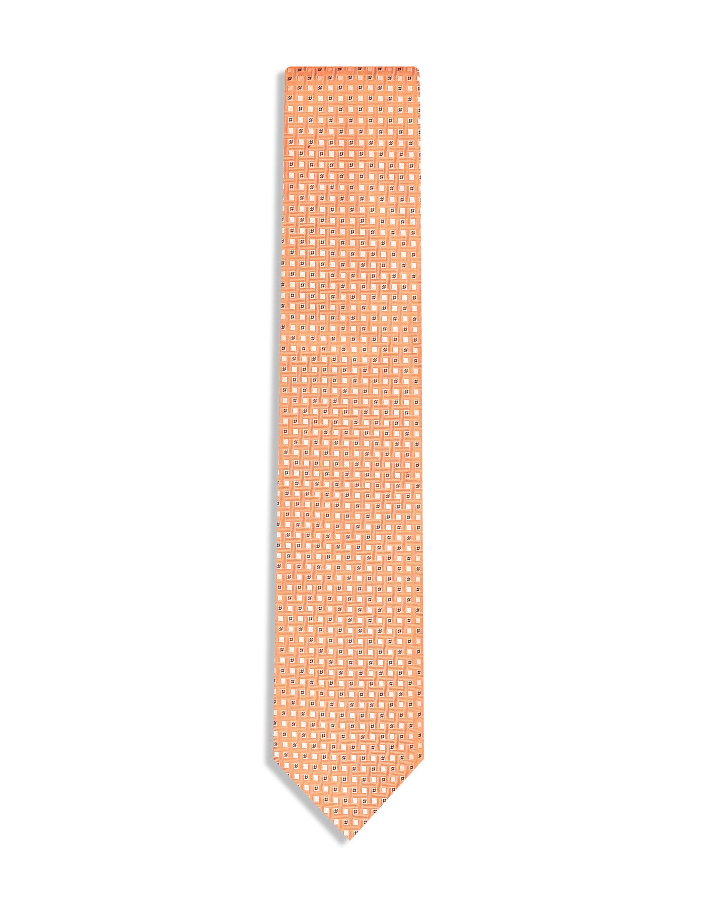 Orange Geometric Tie