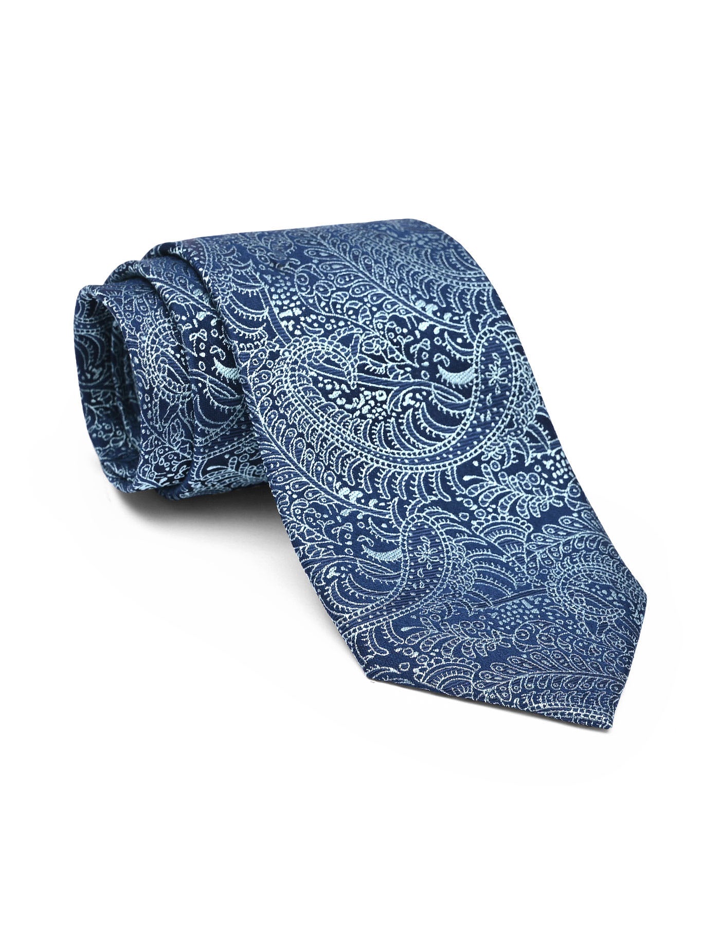 Indigo Paisley Tie
