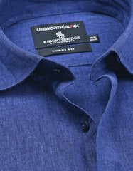 Plain Navy Tailored Smart Fit Shirt FS2408-3SF-15