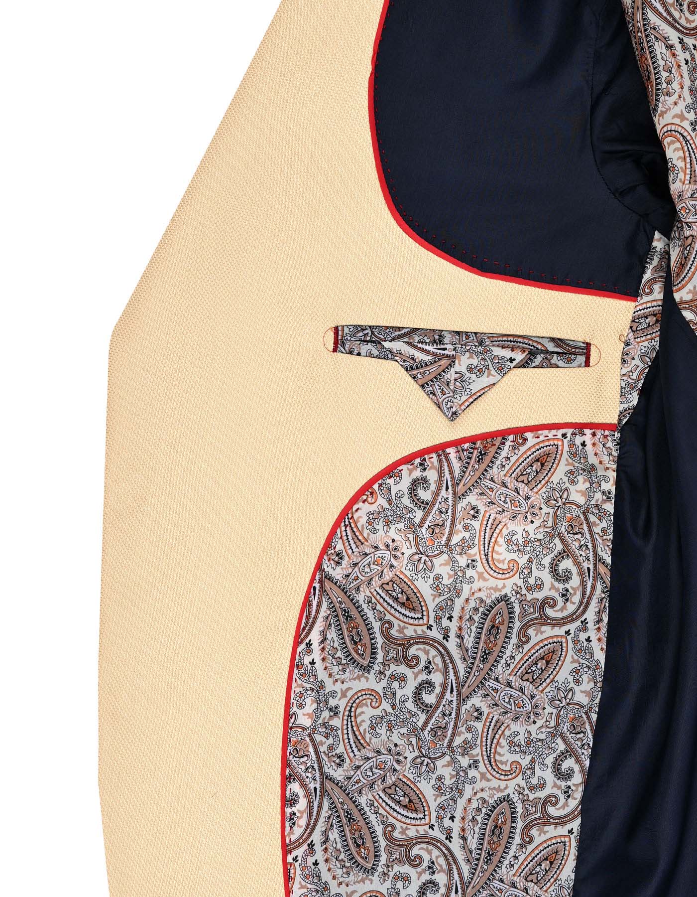 Beige Tailored Smart Fit Coat CC2525-1-42