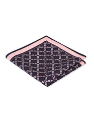 Black Geometric Pocket Square