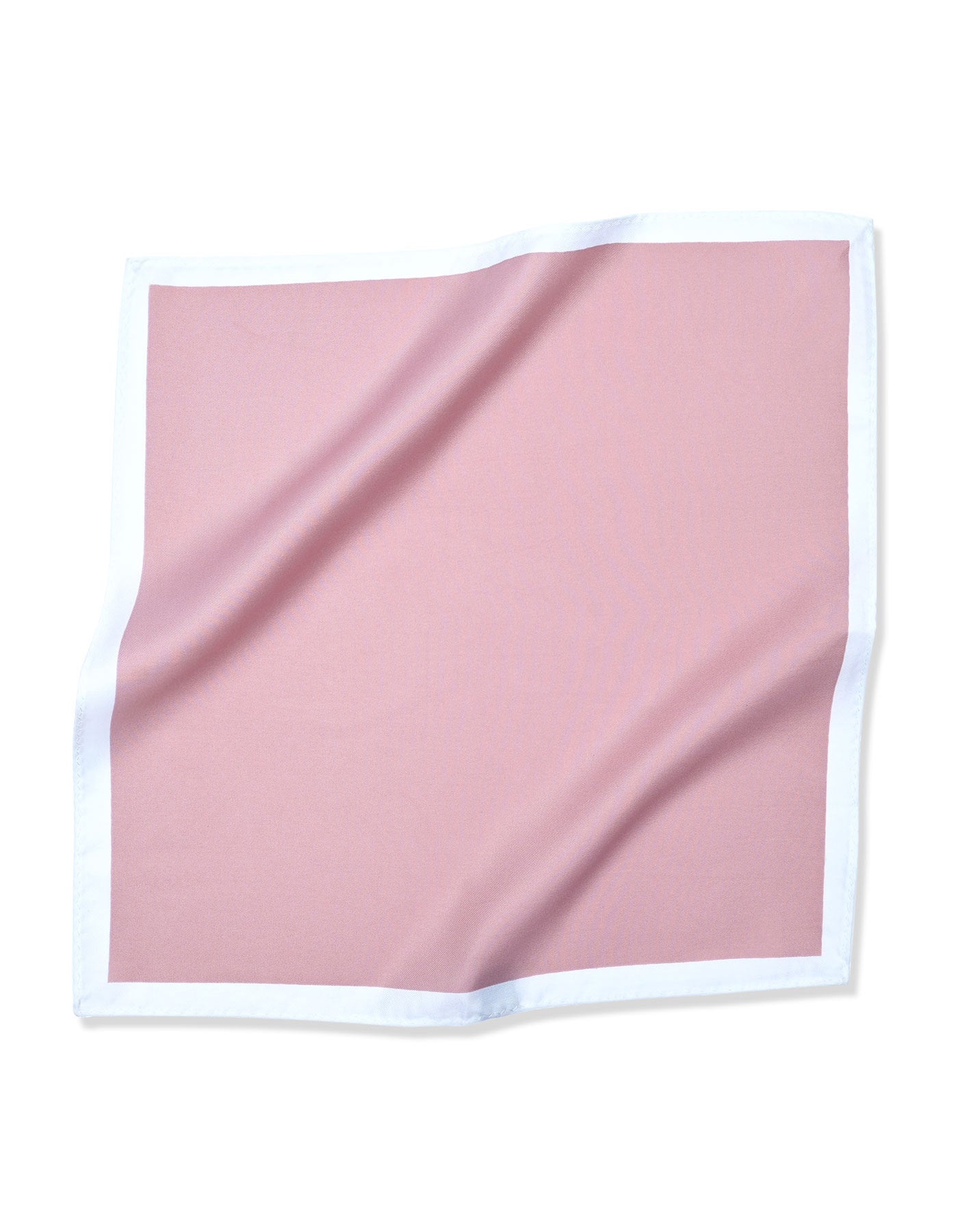 T Pink Plain Pocket Square