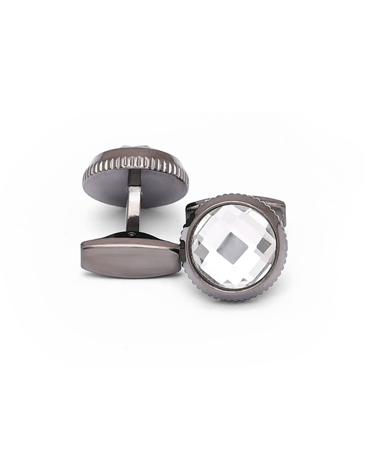 White Circle Cufflink