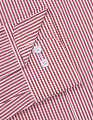 Stripe Red Classic Fit Shirt FS2757-2RF-15.5