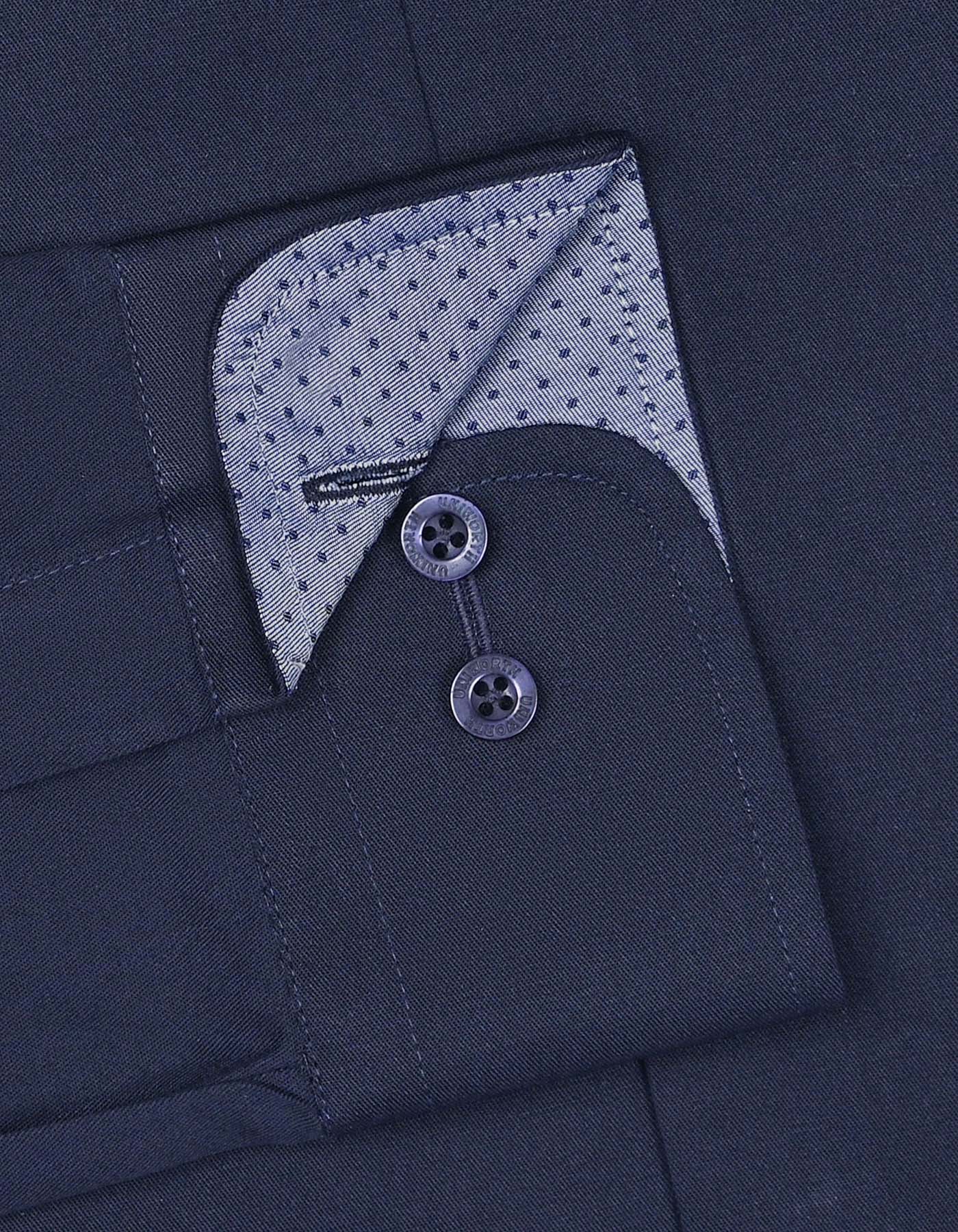 Plain Navy Tailored Smart Fit Shirt FS1601-4SF-15.5