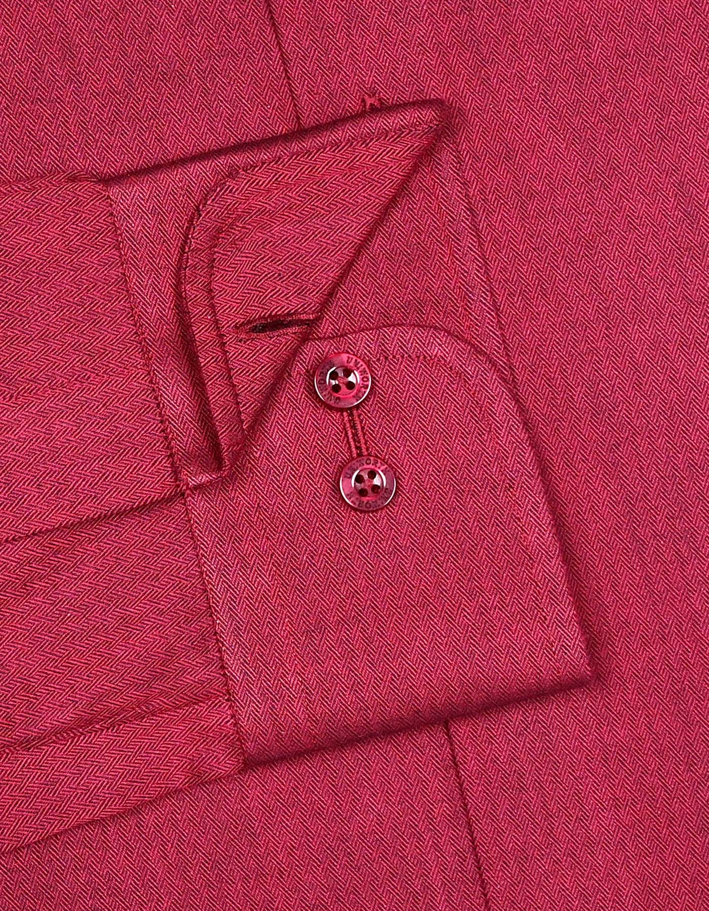Self Maroon Classic Fit Shirt FS20446RF-15.5