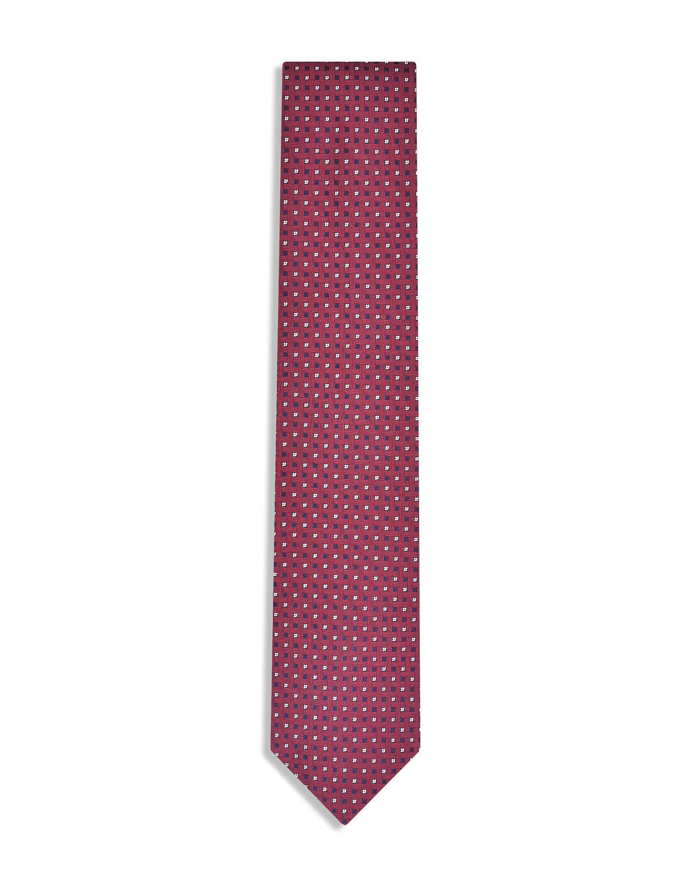 Maroon Geometric Tie
