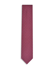 Maroon Geometric Tie