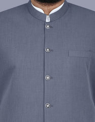Grey Plain Waist Coat WC2503-5C-36