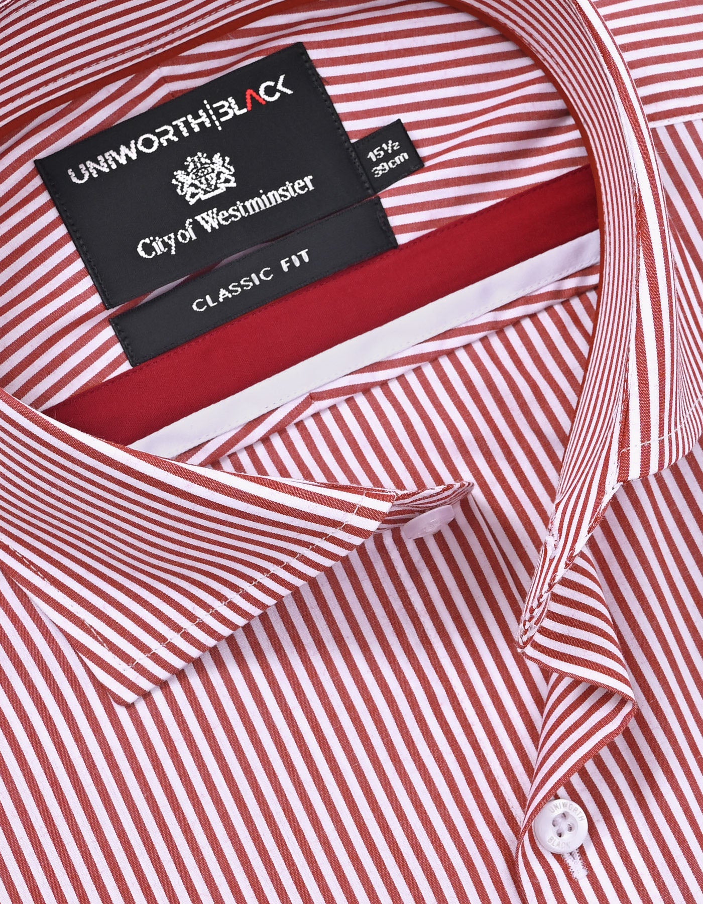 Stripe Red Classic Fit Shirt FS2757-2RF-15