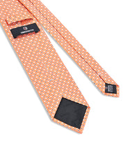 Orange Geometric Tie