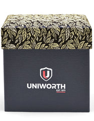 Pale Gold Paisley Cufflink Tie Set