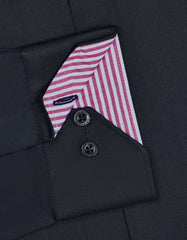 Plain Black Tailored Smart Fit Shirt FS1407-4SF-15.5