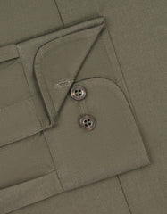 Plain Army Green Tailored Smart Fit Shirt FS1657-2SF-15.5
