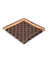 Chocolate Geometric Pocket Square