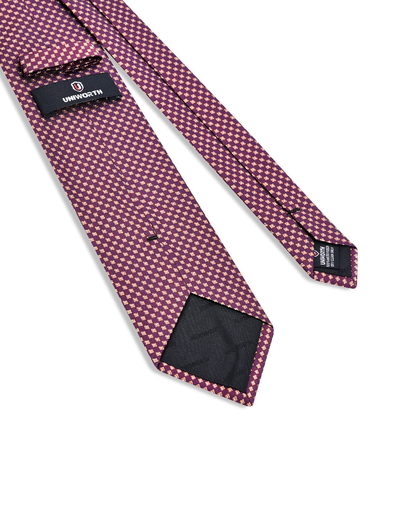Maroon Geometric Tie