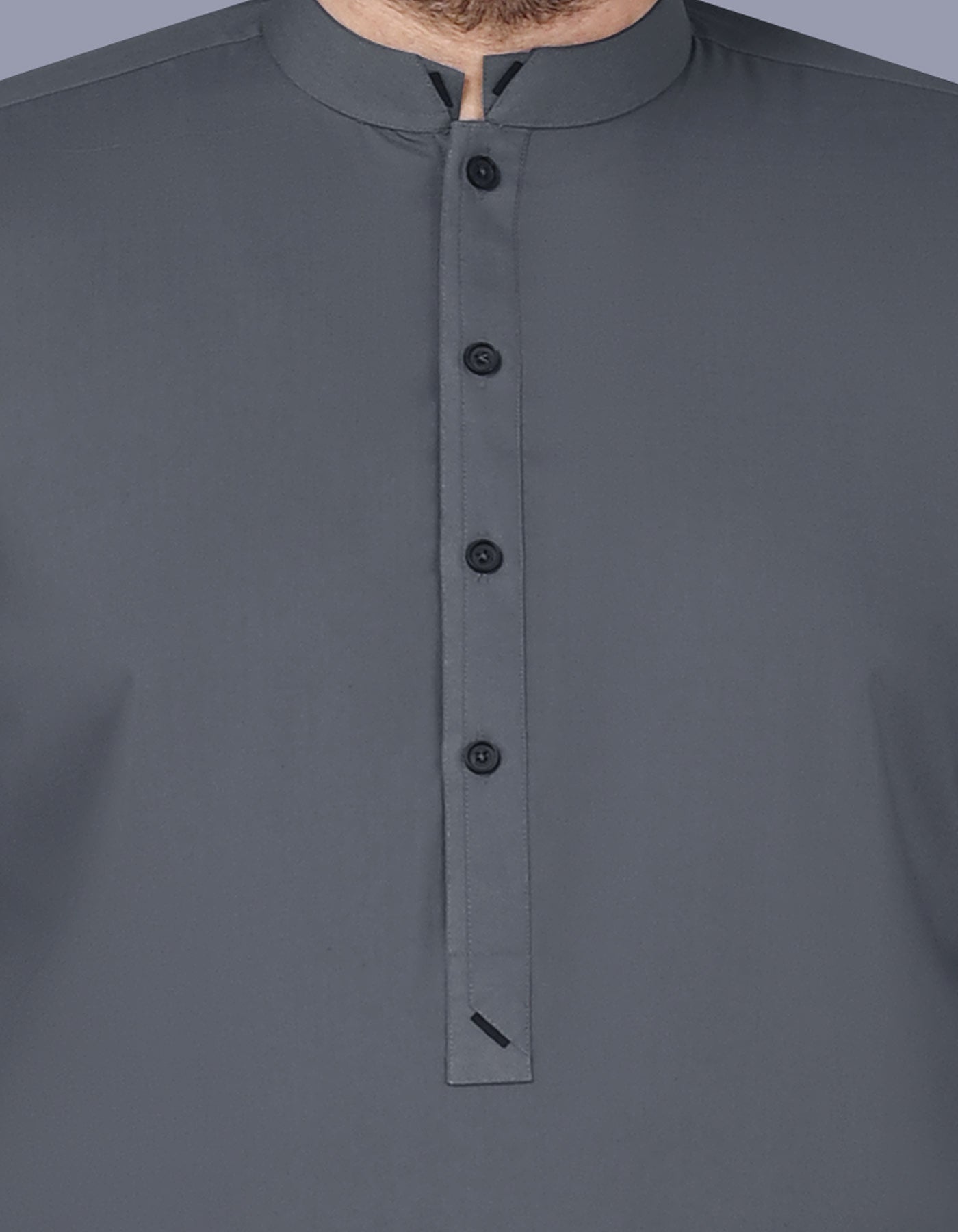Charcoal Plain Kameez Shalwar KS2517-1R-S