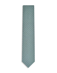 C Green Geometric Tie