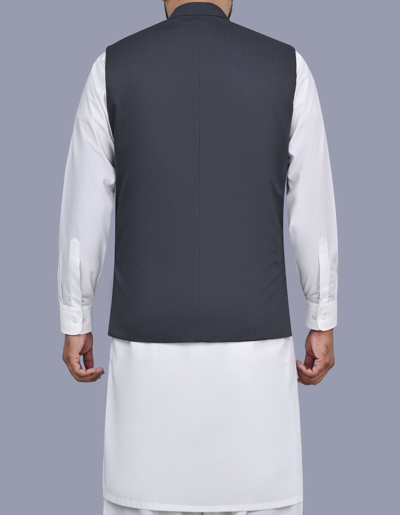 Grey Plain Waist Coat WC2521-1S-40