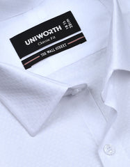 Self White Classic Fit Shirt FS20423RF-15