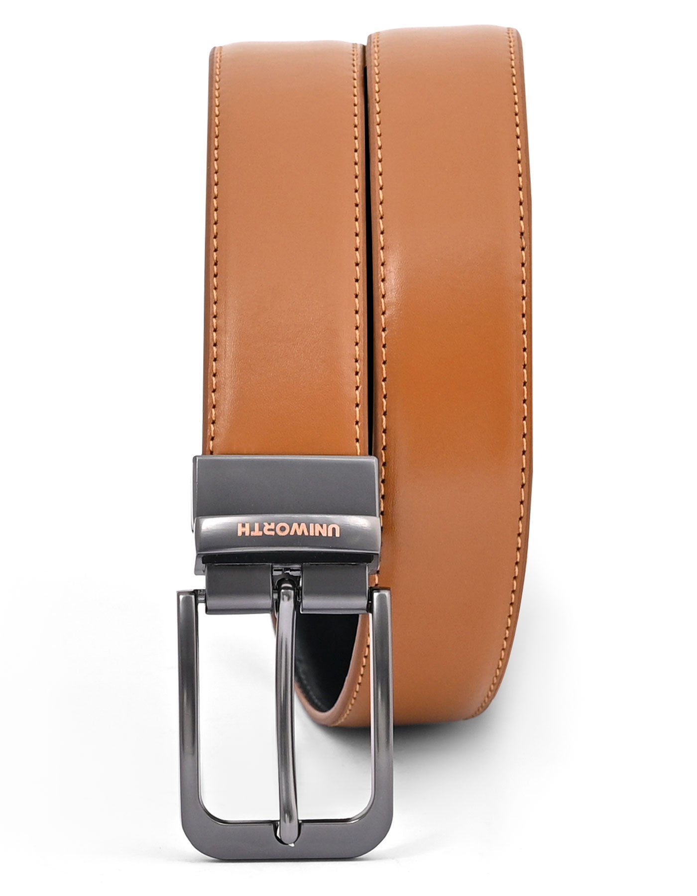 Formal Belt Premium Buckle Rust BTP2601 Uniworth Double Side BTP2601-34