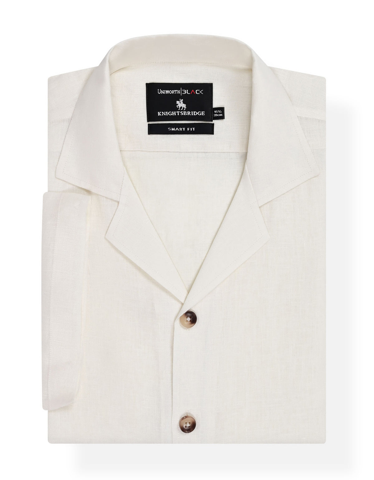 Plain Cream Tailored Smart Fit Shirt FS2412SH-14.5