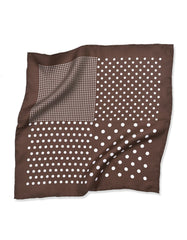 Brown Dotted Pocket Square