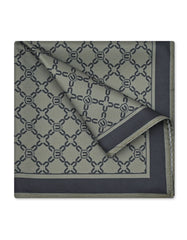 Green Geometric Pocket Square