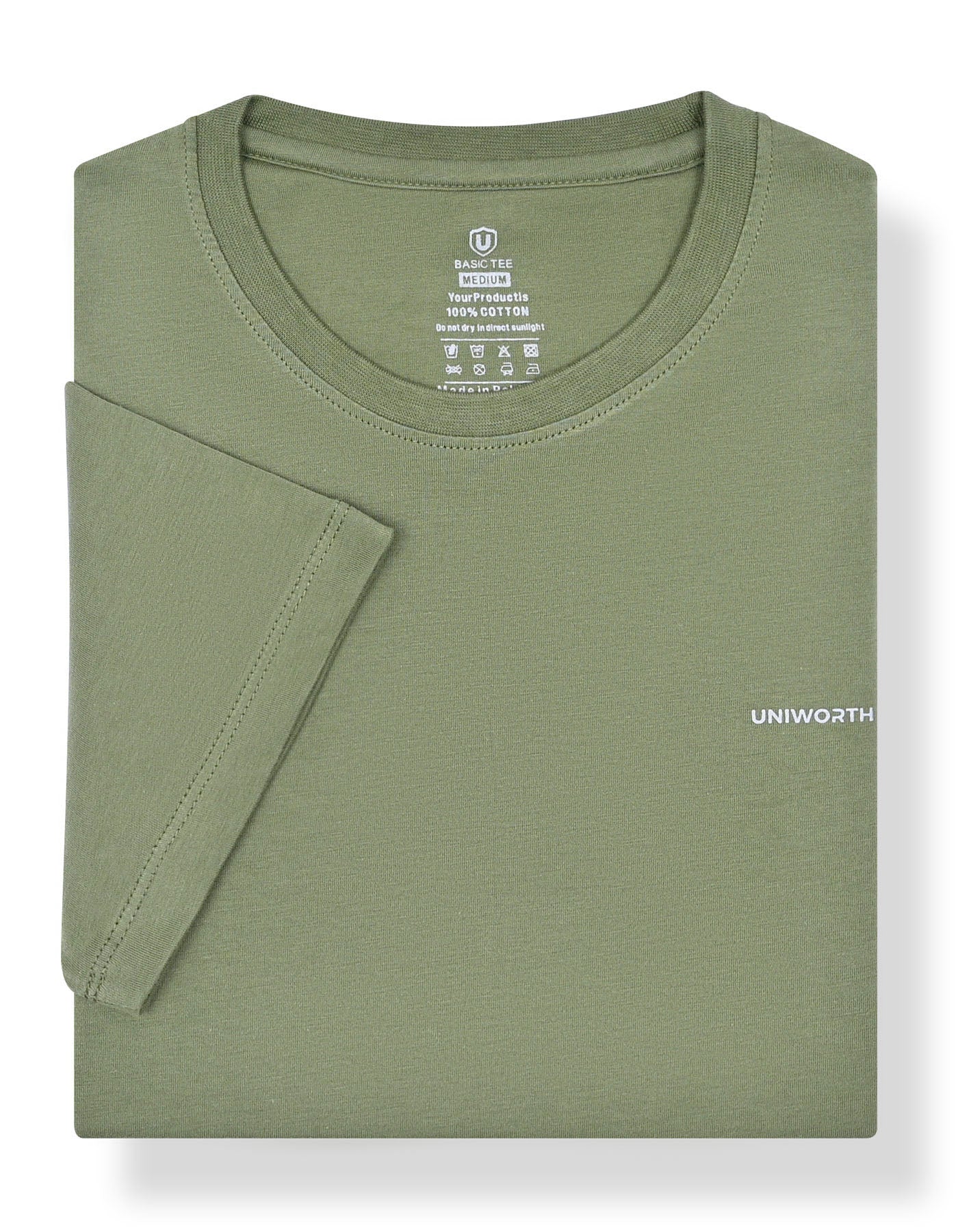 Plain Olive TEE2507-1-M