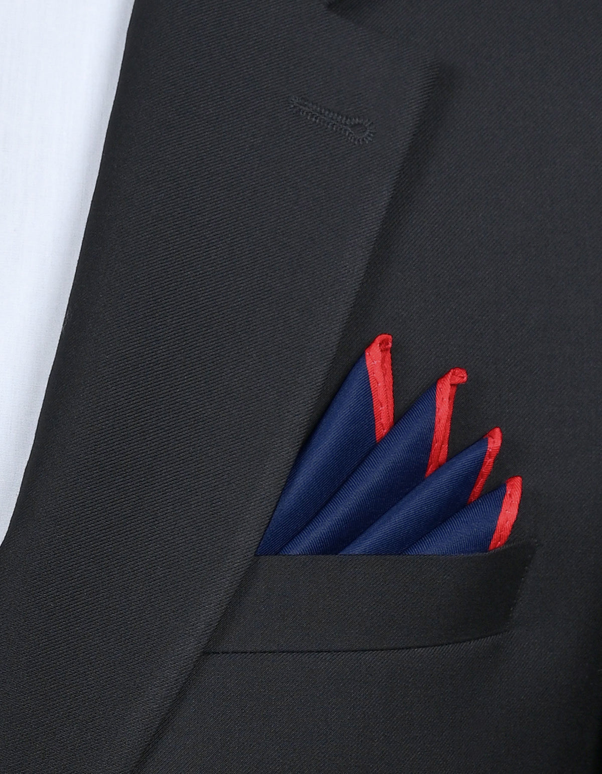 Blue Plain Pocket Square