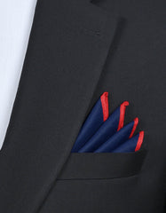 Blue Plain Pocket Square
