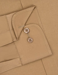 Plain Khaki Tailored Smart Fit Shirt FS1633-3SF-15.5