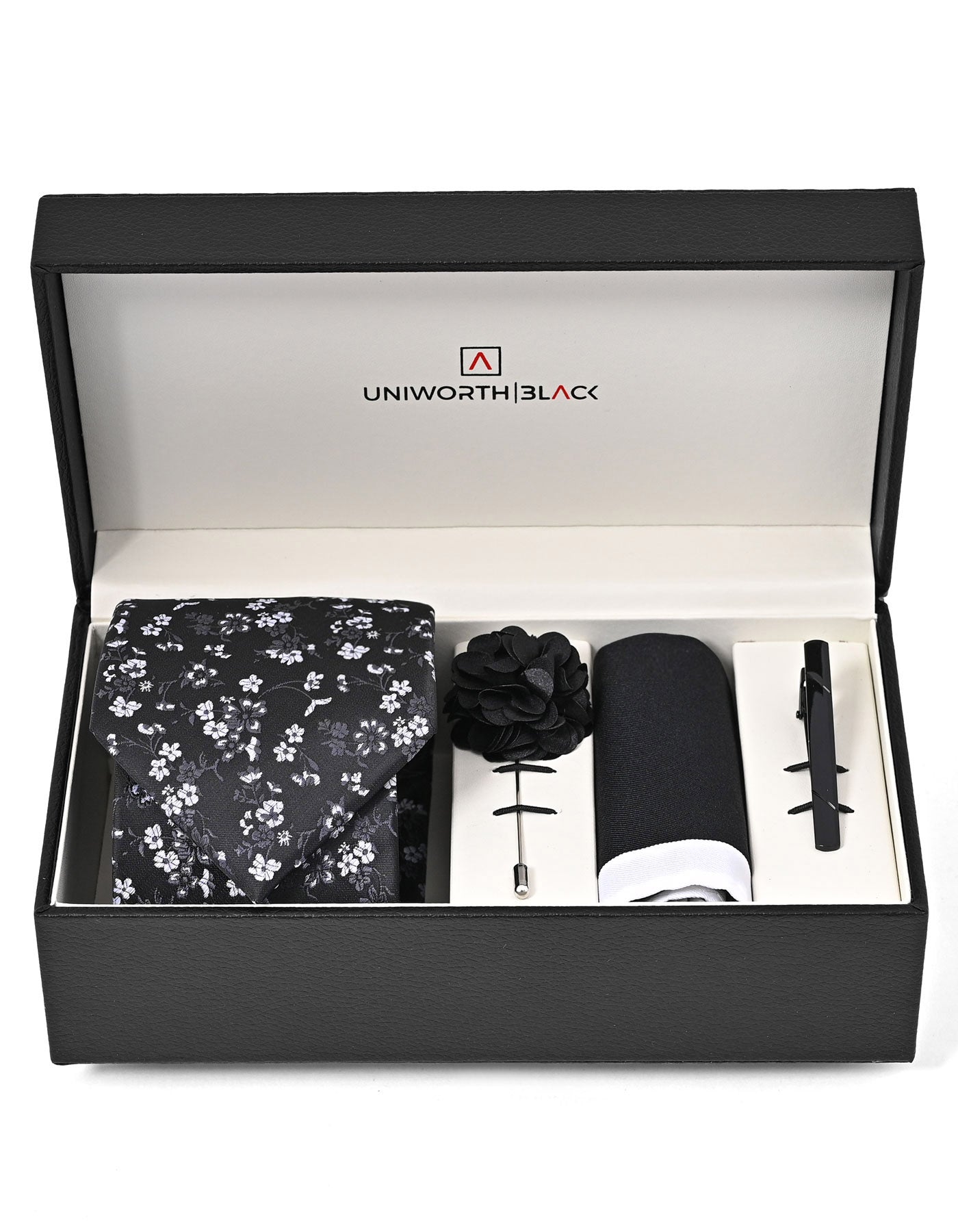 Black Floral Men Accessories Box