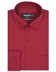 Plain Maroon Classic Fit Shirt FS1655-2RF-14.5