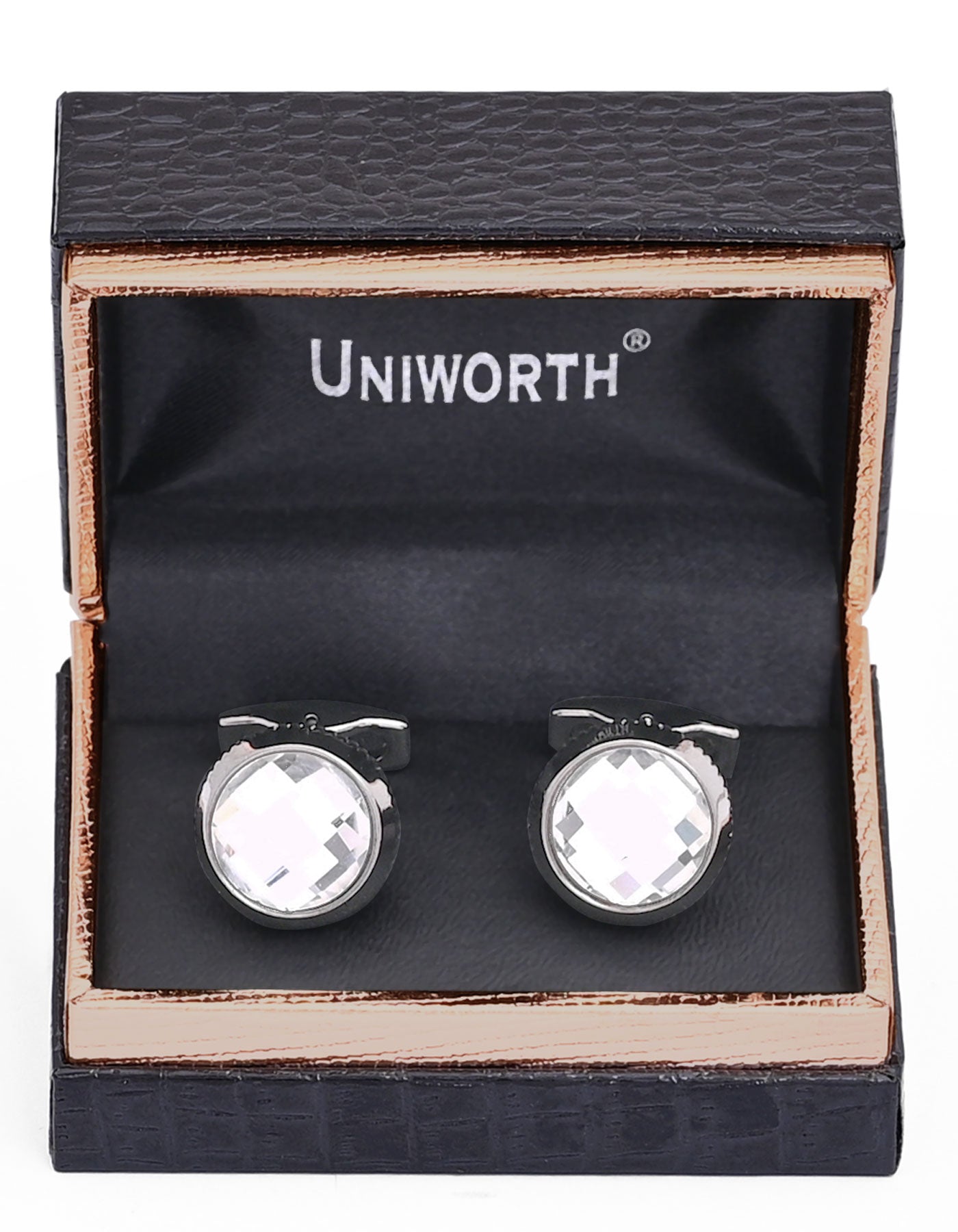 White Circle Cufflink