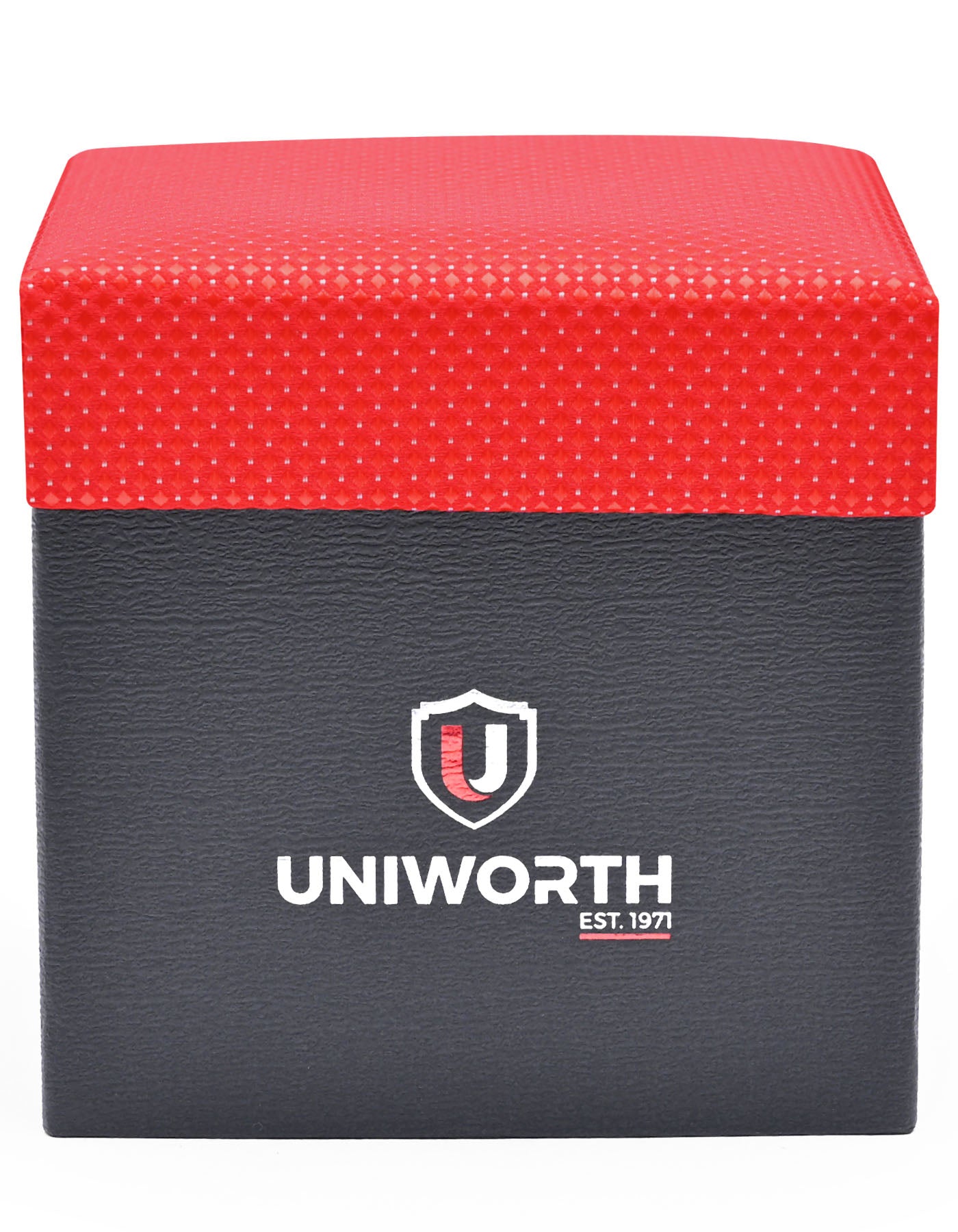 Red Geometric Cufflink Tie Set