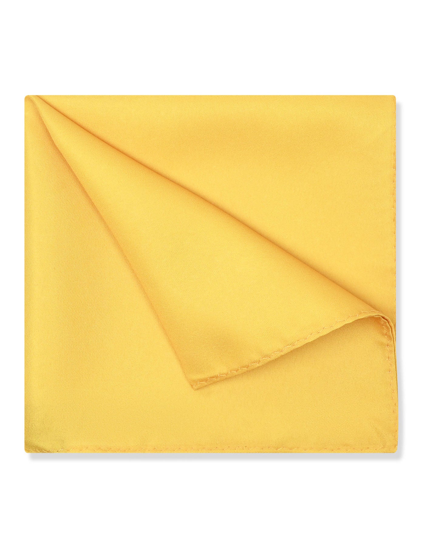 Yellow Plain Pocket Square