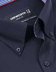 Plain Navy Tailored Smart Fit Shirt FS1410-3SF-15