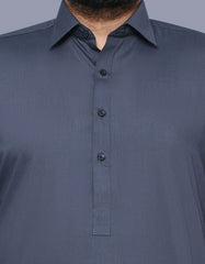 Grey Plain Kameez Shalwar KS2529R-S