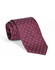 Maroon Geometric Tie