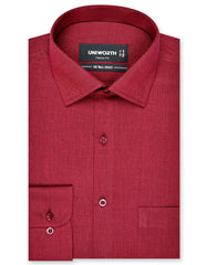 Self Maroon Classic Fit Shirt FS20446RF-14.5