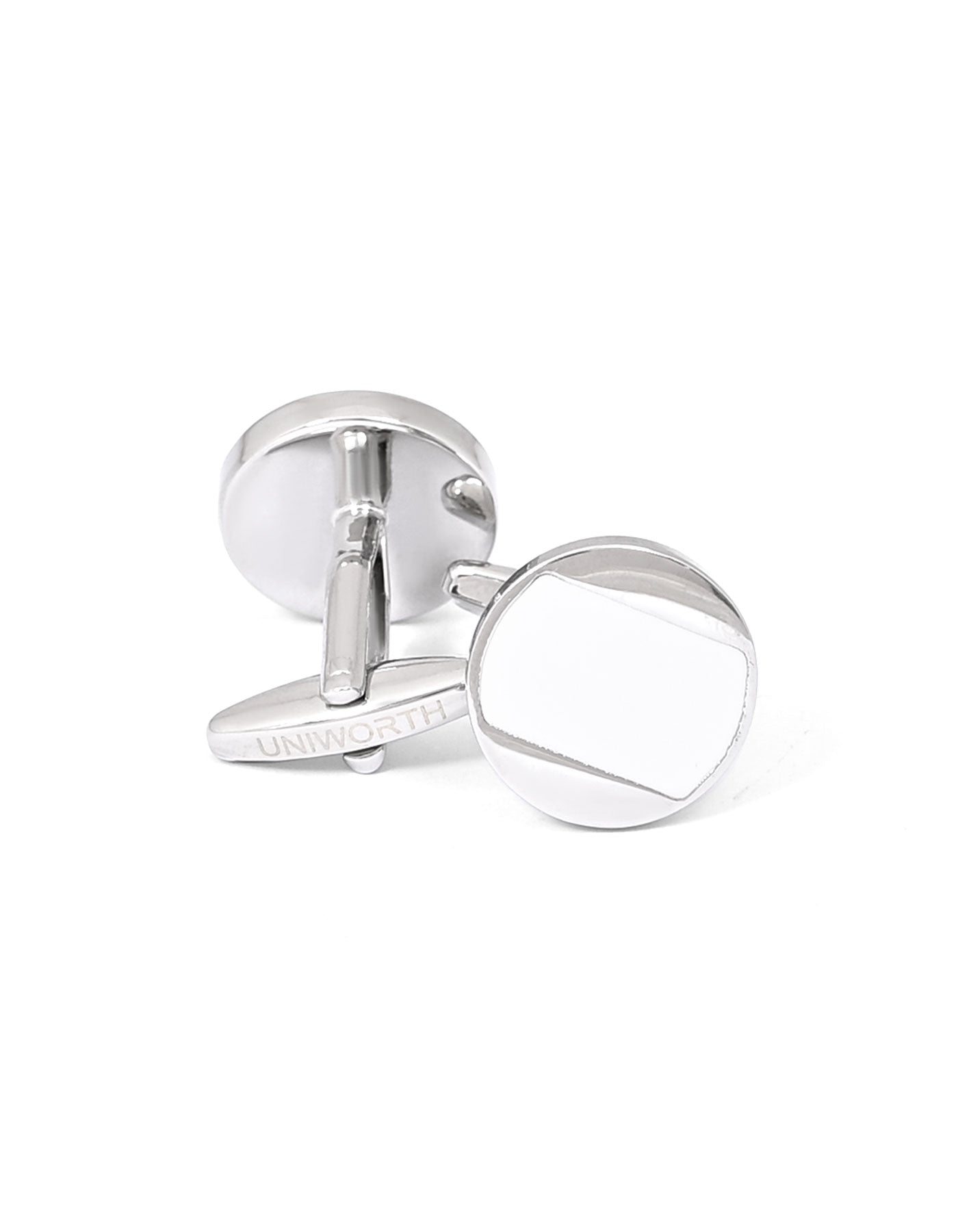 White Circle Cufflink