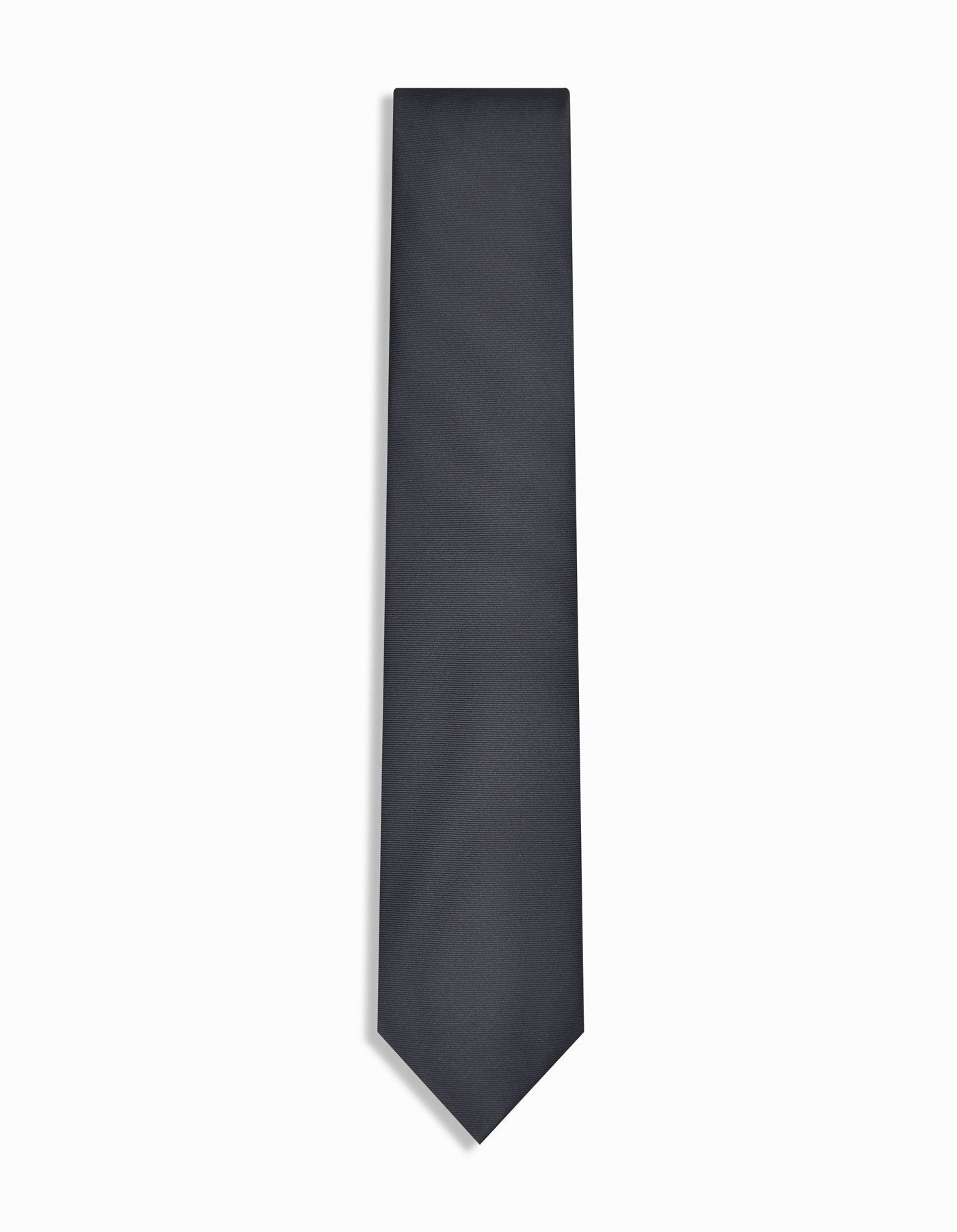 Black Self Plain Tie
