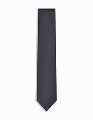 Black Self Plain Tie